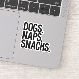 Hogs Naps Snacks Sticker