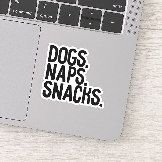 Hogs Naps Snacks Sticker (Detail)