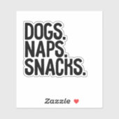 Hogs Naps Snacks Sticker (Vel)