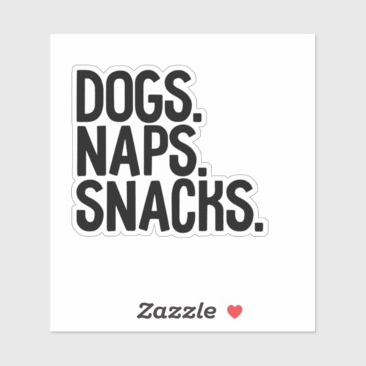 Hogs Naps Snacks Sticker (Vel)