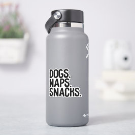 Hogs Naps Snacks Sticker