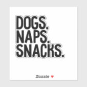 Hogs Naps Snacks Sticker (Vel)
