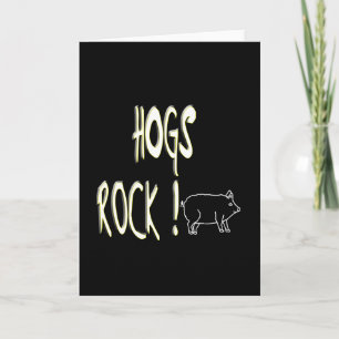 Hogs Rock! Wenskaart Kaart