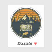Högsby, Zweden Sverige Sticker (Vel)