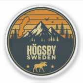 Högsby, Zweden Sverige Sticker (Voorkant)