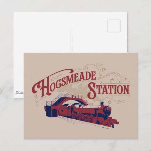 HOGSMEADE Station  Graphic Briefkaart (Voorkant / Achterkant)