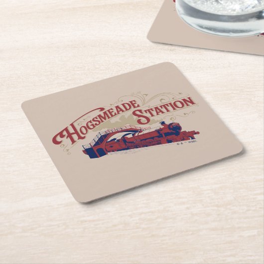 HOGSMEADE Station  Graphic Kartonnen Onderzetters (Schuin)
