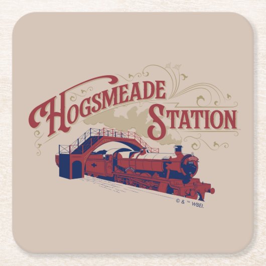 HOGSMEADE Station  Graphic Kartonnen Onderzetters (Voorkant)