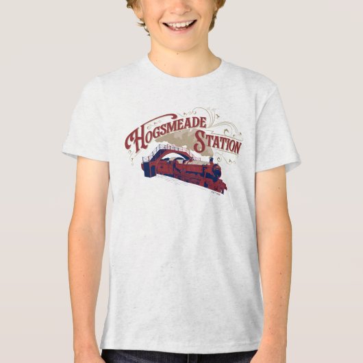 HOGSMEADE Station Klassieke Grafiek Tri-Blend Shirt (Voorkant)