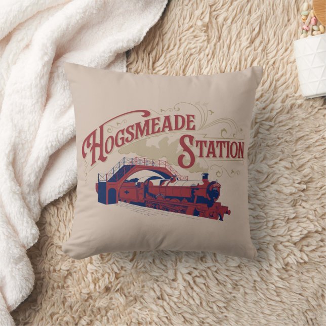 HOGSMEADE Station Retro Grafisch Ontwerp Kussen (Deken)