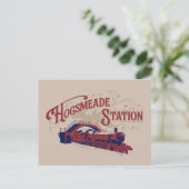 HOGSMEADE Station Vintage Grafiek Briefkaart (Staand voorkant)