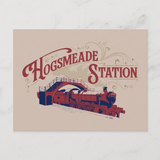 HOGSMEADE Station Vintage Grafiek Briefkaart (Voorkant)