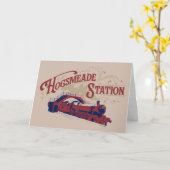 HOGSMEADE Station Vintage Grafiek Kaart (Gele Bloem)