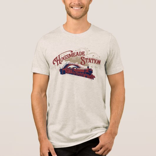 HOGSMEADE Station Vintage Grafiek Tri-Blend Shirt (Voorkant)