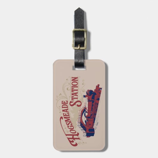 HOGSMEADE Station Vintage Grafisch Bagagelabel (Voorkant verticaal)