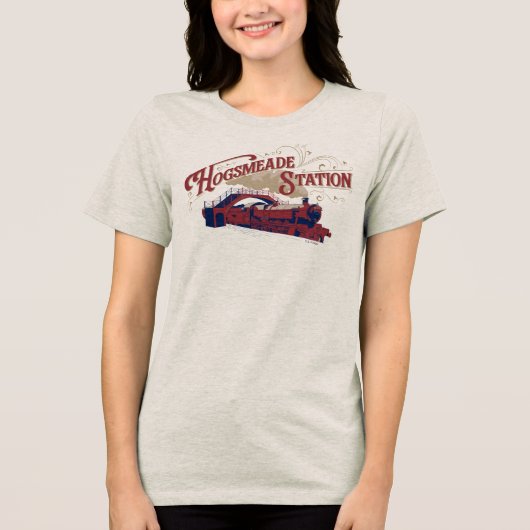 HOGSMEADE Station Vintage Grafisch Tri-Blend Shirt (Voorkant)