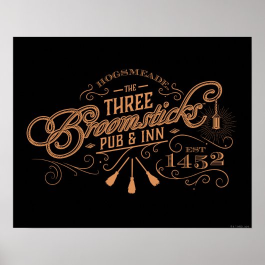 HOGSMEADE™ THE THREE BROOMSTICKS™ Pub & Herberg Poster (Voorkant)