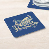 HOGSMEADE™  Village Graphic Kartonnen Onderzetters (Schuin)