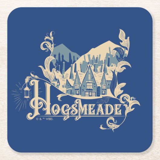 HOGSMEADE™  Village Graphic Kartonnen Onderzetters (Voorkant)