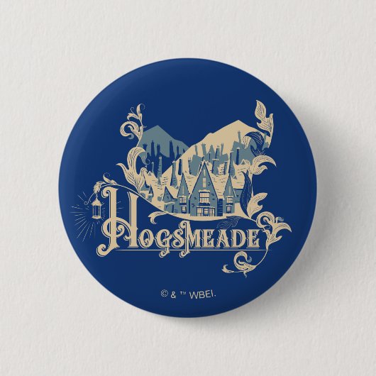 HOGSMEADE™ Village Graphic Ronde Button 5,7 Cm (Voorkant)