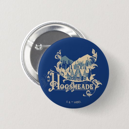 HOGSMEADE™ Village Graphic Ronde Button 5,7 Cm (Voorkant /achterkant)