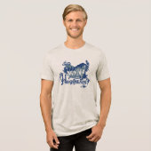 HOGSMEADE™ Vintage Dorps Grafisch Tri-Blend Shirt (Voorkant volledig)