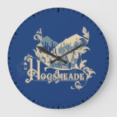 HOGSMEADE™ Vintage Village Afbeelding Grote Klok (Voorkant)