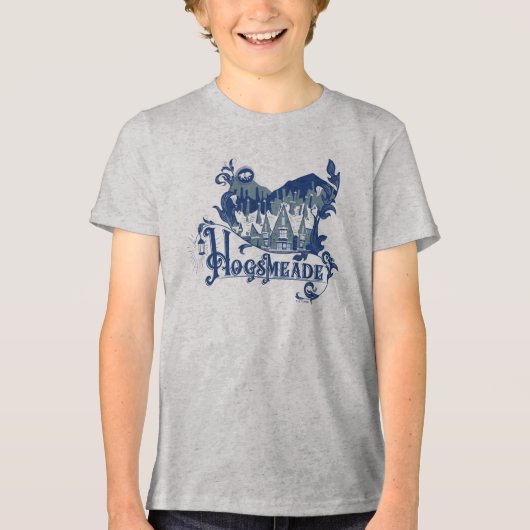 HOGSMEADE™ Vintage Village Graphic Tri-Blend Shirt (Voorkant)