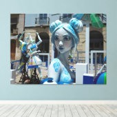 Hogueros de Alicante Beeld Canvas Afdruk (Insitu (Houten vloer))