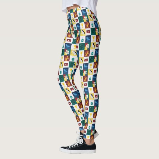 HOGWARTS™ Animal Icon Checker Patroon Leggings (Links)