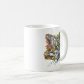 HOGWARTS™ Badge Floral Graphic Koffiemok (Voorkant rechts)