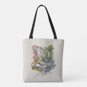 HOGWARTS™ Badge Floral Graphic Tote Bag (Achterkant)
