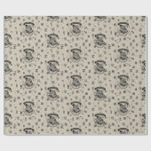 HOGWARTS™ Beige Patroon Cadeaupapier (Vlak)