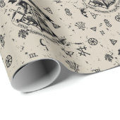 HOGWARTS™ Beige Patroon Cadeaupapier (Rol Hoek)