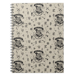 HOGWARTS™ Beige Patroon Notitieboek