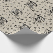 HOGWARTS™ Beige Pattern Cadeaupapier (Hoek)