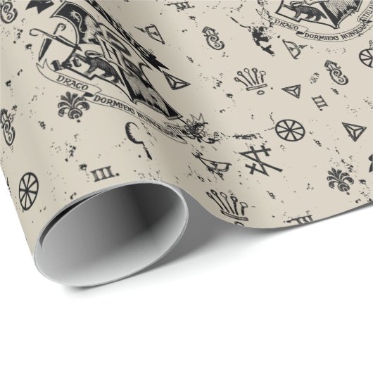 HOGWARTS™ Beige Pattern Cadeaupapier (Rol Hoek)