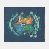 HOGWARTS™ Bloemenkroon Fleece Deken (Voorkant (Horizontaal))