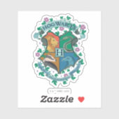 HOGWARTS™ Bloemenkroon Wapenschild Sticker (Vel)