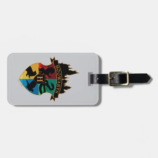 HOGWARTS™ Castle Crest House Pride Badge Bagagelabel (Voorkant horizontaal)