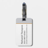 HOGWARTS™ Castle Crest House Pride Badge Bagagelabel (Achterkant verticaal)