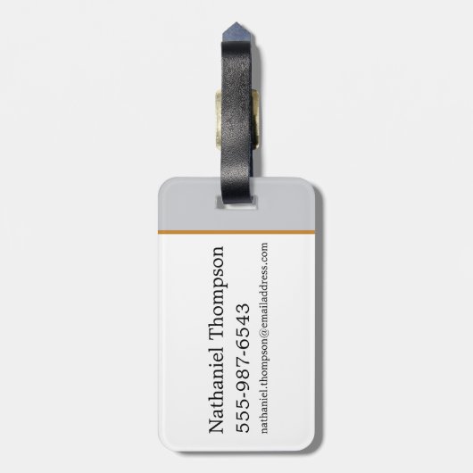 HOGWARTS™ Castle Crest House Pride Badge Bagagelabel (Achterkant verticaal)