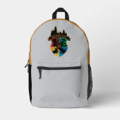 HOGWARTS™ Castle Crest House Pride Badge Bedrukte Rugzak (Voorkant)