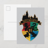HOGWARTS™ Castle Crest House Pride Badge Briefkaart (Voorkant / Achterkant)