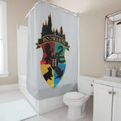 HOGWARTS™ Castle Crest House Pride Badge Douchegordijn (In situ)