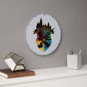 HOGWARTS™ Castle Crest House Pride Badge Grote Klok