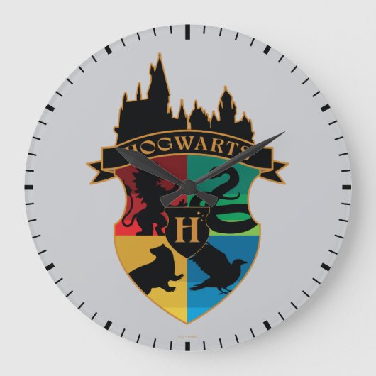 HOGWARTS™ Castle Crest House Pride Badge Grote Klok (Voorkant)