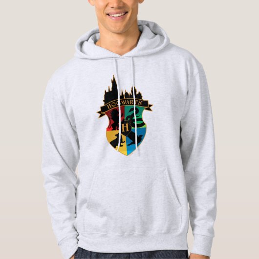 HOGWARTS™ Castle Crest House Pride Badge Hoodie (Voorkant)