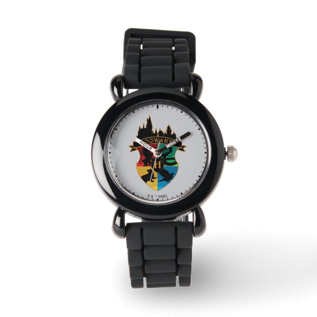 HOGWARTS™ Castle Crest House Pride Badge Horloge (Voorkant)