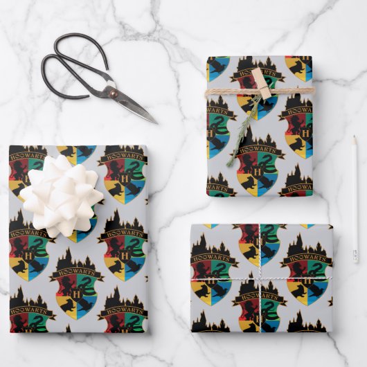 HOGWARTS™ Castle Crest House Pride Badge Inpakpapier Vel (Voorkant)